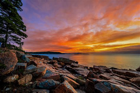 Sunrise Photo On The Rocky Coast Of Acadia National Park Photos By