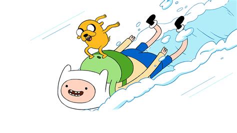Wallpaper Jake Finn The Human Adventure Time Snow 1920x1080