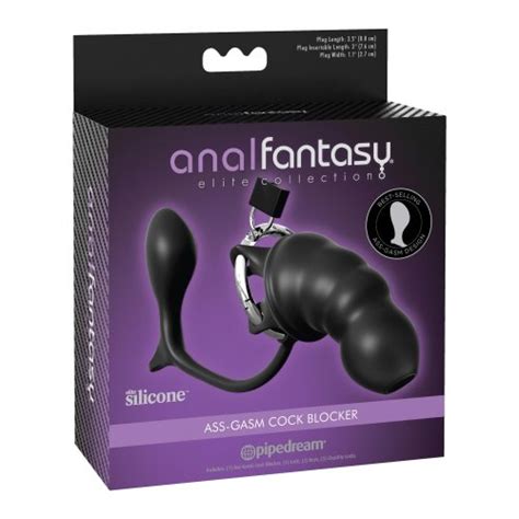 Anal Fantasy Elite Collection Ass Gasm Cock Blocker Black Sex Toys