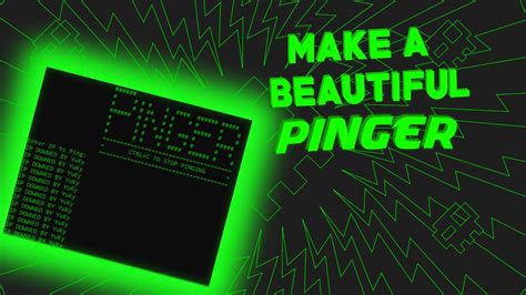 These activities will show you how to use the ping command to ping a host. How To Make A CUSTOM IP PINGER! - YouTube