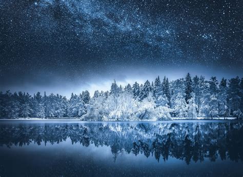 Wallpaper Id 510237 Scenics Snow Galaxy Light Natural