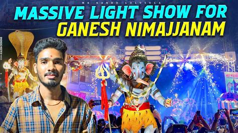 Grand Celebration For Ganesh Nimajjanam Ganesh Visarjan Vlog Youtube