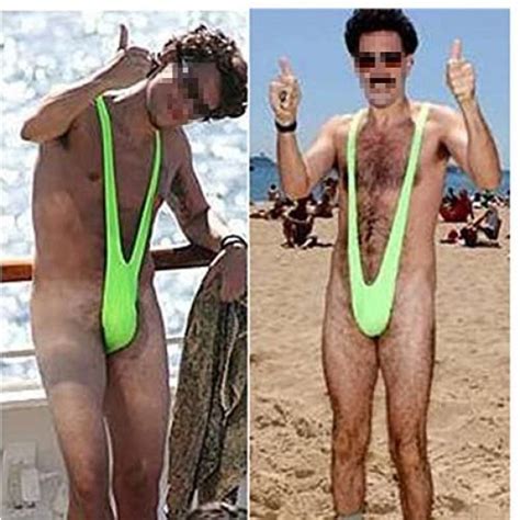Mismxc Men S Mankini Swimsuit Thong Borat Style V Sling Stretch Sexy Underwear Suspender