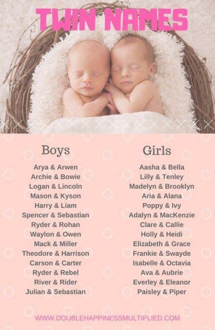 Baby Twins Names Children 62 Ideas Twin Names Baby Girl Names Unique