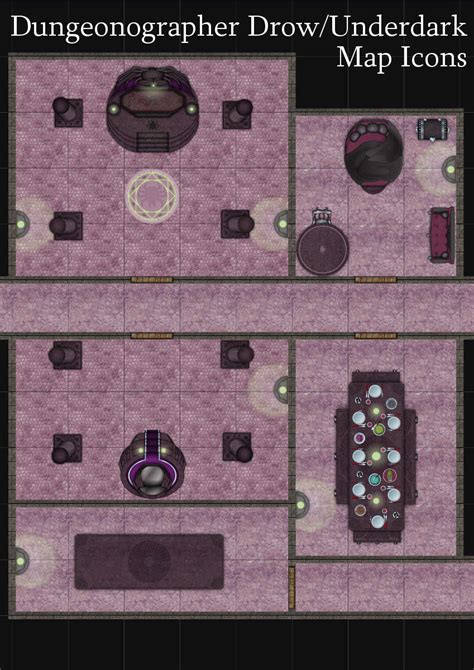 Dungeonographer Underdark Drow Map Icons Any Editor Inkwell Ideas