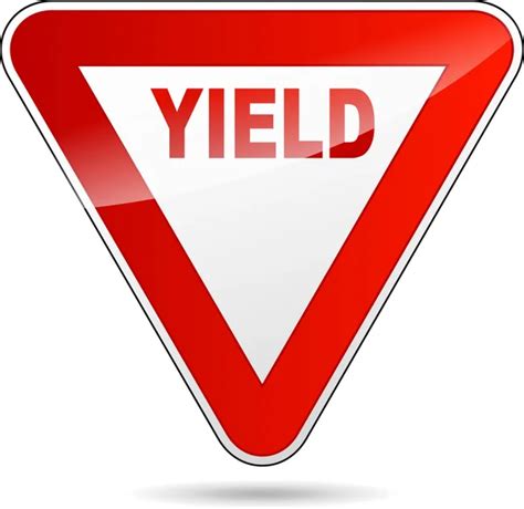 Yield Triangular Road Sign Stock Vector Image By ©nickylarson 59195403