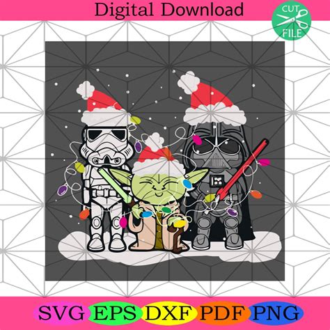 Christmas Starwars Svg Christmas Svg Merry Christmas Xmas Svg Star