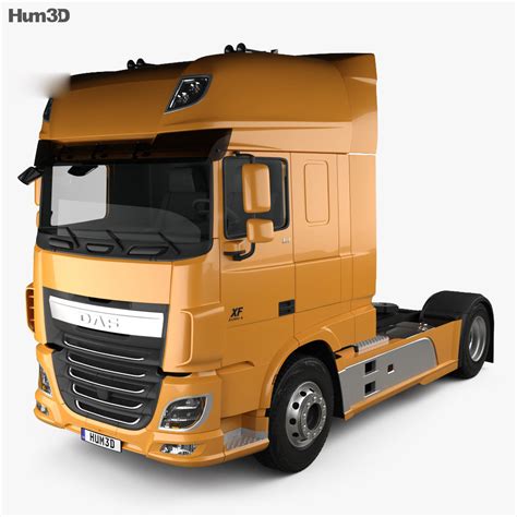 Daf Xf Tractor Truck 2016 3d Model Vehicles On Hum3d