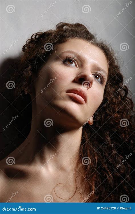 Portrait Of Nude Woman Stock Photo Image Of Behavior 24495728