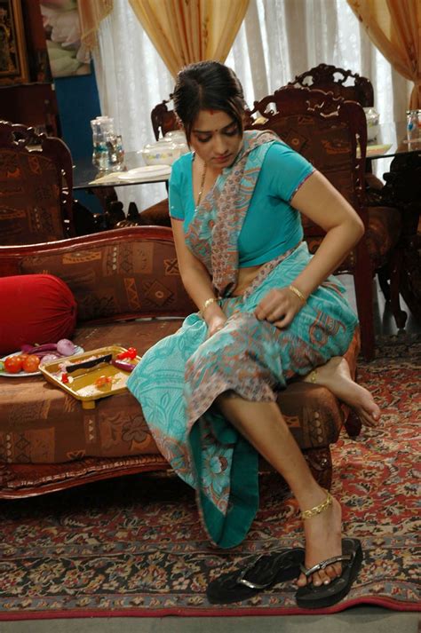 Nikitha Spicy Saree Pics Beautiful Indian Actress Cute Photos Movie
