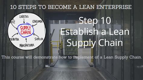 Establish A Lean Supply Chain
