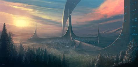 A Collection Of Futuristic Cities Illustrations That Make