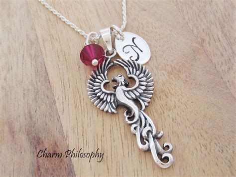 Phoenix Necklace 925 Sterling Silver Jewelry Personalized Etsy