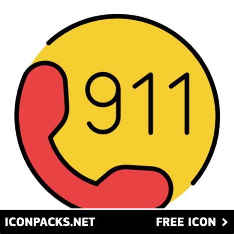 Free 911 Emergency Call Yellow Symbol Svg Png Icon Download Image