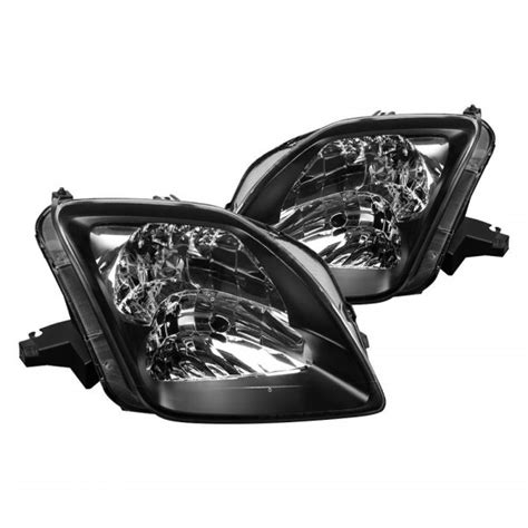 Fog lamps, wind visor for moon roof, prelude car cover, wheel locks. Spec-D® - Honda Prelude 2001 Black Euro Headlights