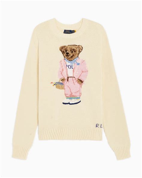 Polo Ralph Lauren Picnic Polo Bear Women S Sweater Multi Buy Online At Footdistrict