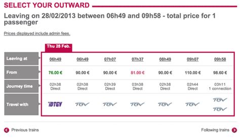 Do not hesitate to book your train tickets in advance to enjoy the best rates with the peace of mind that you'll. TGV Tickets Without Fees - Paris by Train