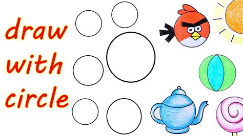 Draw With Circle Draw With Basic Shapes Youtube