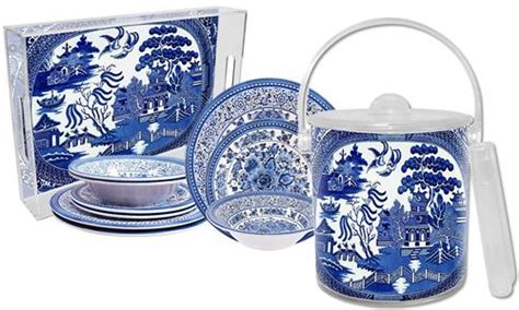Check out these interesting facts behind the classic pattern. Marye-Kelley Blue Willow Lucite Tray, First Design Global ...