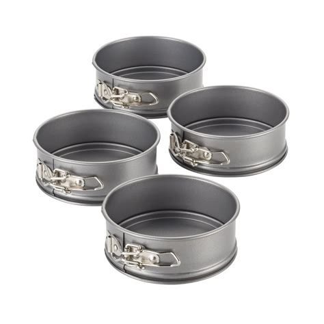 cake boss novelty nonstick bakeware 4 piece springform pan set mini gray n3 free image download