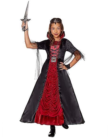 Kids Long Victorian Vampiress Costume