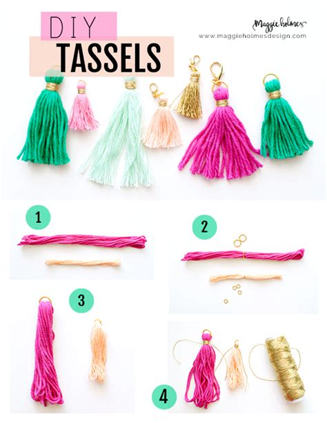 How To Make Tassels Craft Diy Maggie Holmes Design