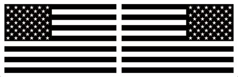 Black and white united states of american flag on a black background. American Flag Sticker Set - Black & White - 187pb