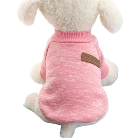 Pet Dog Puppy Classic Sweater Coat Tops Fleece Warm Winter Knitwear