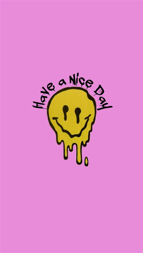 Dripping Smiley Face Iphone Wallpaper Quotes Inspirational Edgy