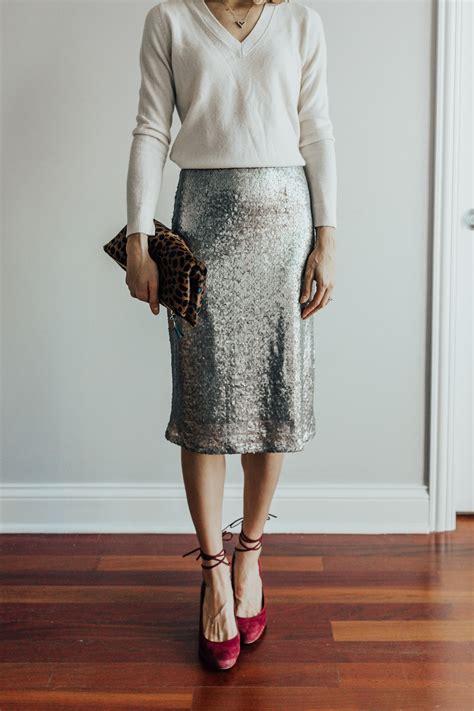 How To Wear A Sequin Skirt