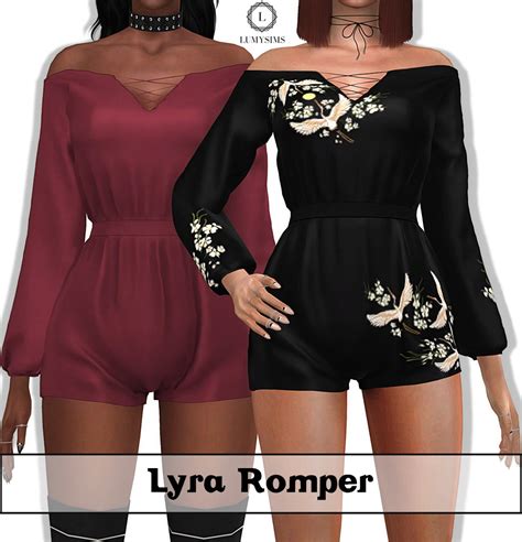 Lyra Romper From Lumysims Sims 4 Downloads