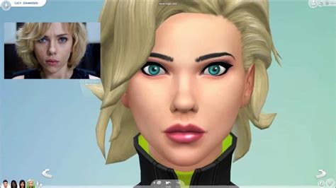 Incredible Scarlett Johanssen As Lucy In The Sims 4 Demo Youtube