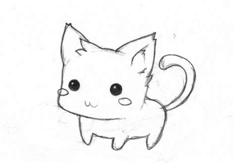 Like To Learn How To Draw This Kitten Drawing Animal Drawings