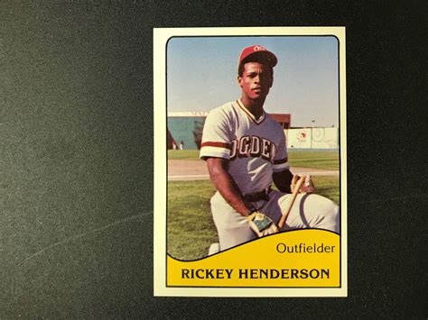 Sold Price 1979 Tcma Rickey Henderson Rookie Card Minor League