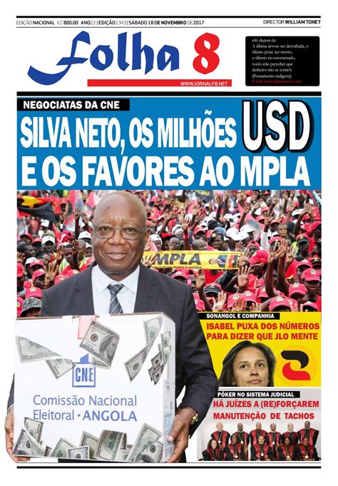 Jornal Folha 8 - Edição de 18/11/2017 by Jornal Folha 8 - Issuu