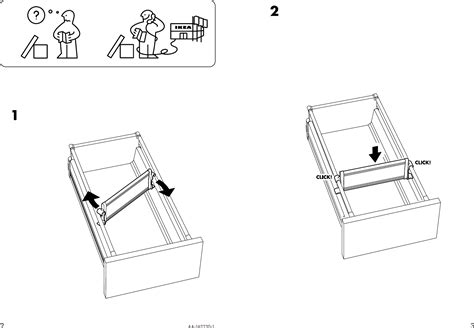 Ikea Rationell Divider For Deep Drawer Set 2 12 Assembly Instruction 6