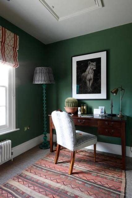 25 Peaceful And Elegant Green Home Office Decor Ideas Shelterness