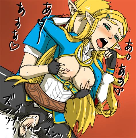Rule 34 Blonde Hair Breath Of The Wild Couple Creampie Cum In Pussy