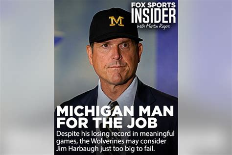 Jim Harbaugh Might Just Be Too Big To Fail At Michigan Fox Sports