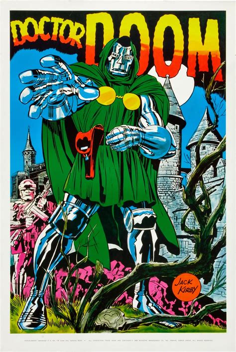 Capns Comics Doctor Doom Marvelmania Poster By Jack Kirby