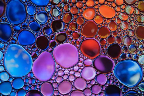 Beautiful Abstract Water Drops Colorful Background
