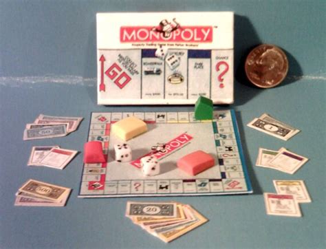 Barbie Sized Monopoly Board Game Set By Theartisttreehouse On Etsy