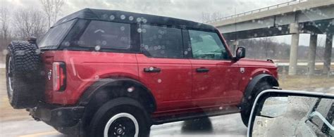 Spotted 2021 Ford Bronco Looks Rapid Red Cool With Strange “fastback