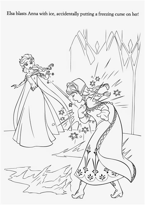 Elsa Castle Coloring Page At Free Printable