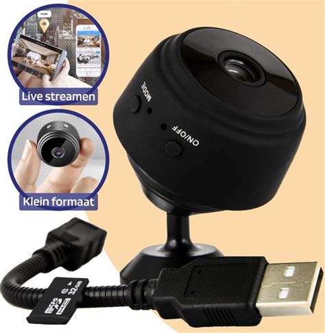 Bol Com Mini Spy Camera Beveiliging Draadloos Wifi Met App