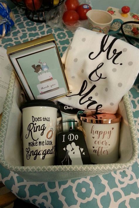 Gift cards are a great corporate gift for all seasons. Engagement gift basket #engaged #ring #mugs #wedding # ...