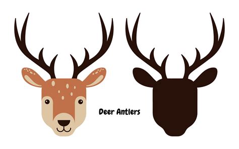 Printable Deer Antlers Printable World Holiday