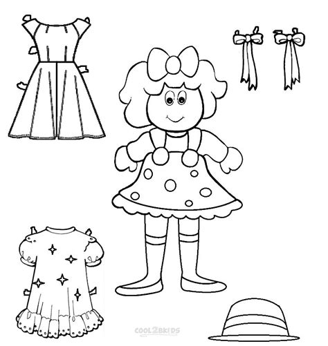 Free printable for quiet book, paper dolls and coloring pages. Free Printable Paper Doll Templates | Cool2bKids