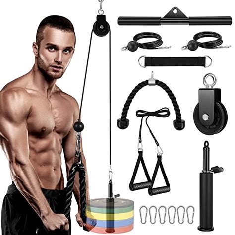 Buy Fitness Lat And Lift Pulley System Gym Upgraded Lat Pull Down