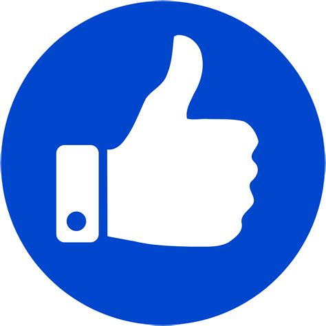 Blue Like Button 🔘 Transparent Png Icon Pngmark